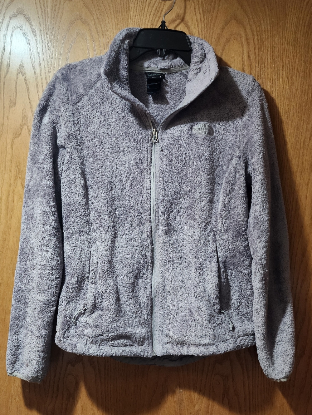 The North Face Osito 2 full-zip fleece Light Gray Fuzzy Jacket Small